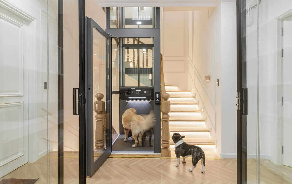 KALEA Lift: Screw-type home lift, comes with a lift shaft, easy to install, and does not affect the house structure.